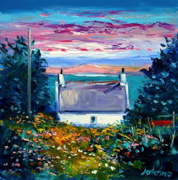 Croft on the Sound of Iona 16x16